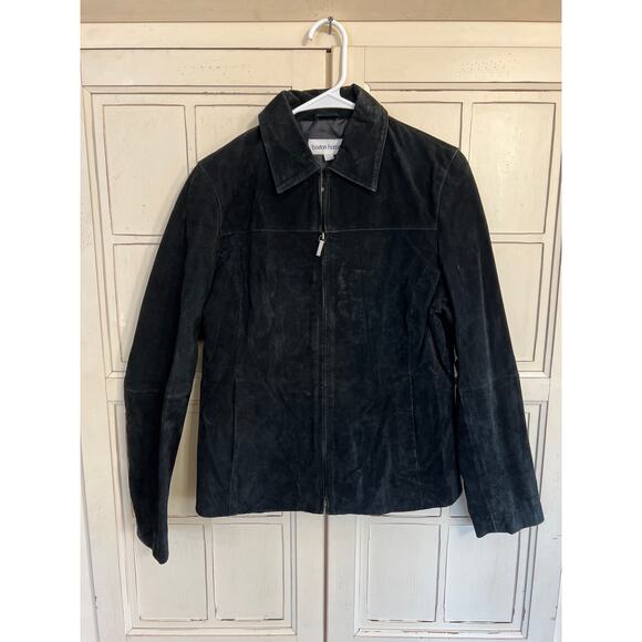 Boston Harbour size large black suede jacket - Picture 1 of 4